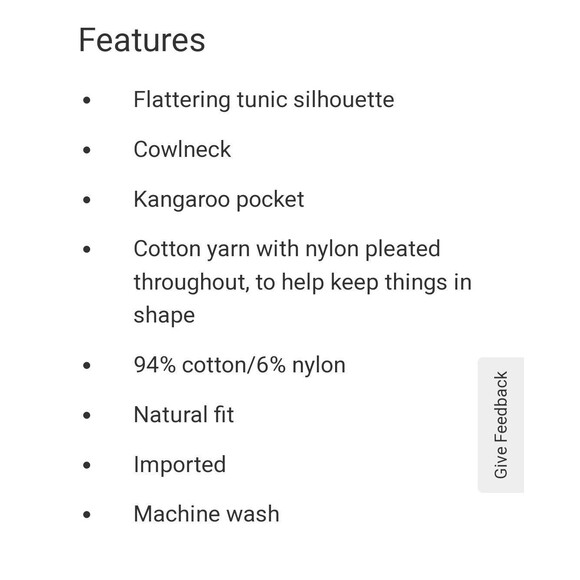 Duluth Trading Co Womens Cowl Neck I7Sweater XSMALL Cotton Blend Pockets Outdoor - Picture 6 of 7